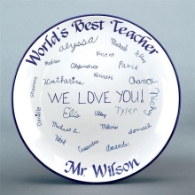 Teacher Signature Keepsake Platters