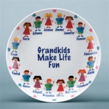 Large Grandkids Personalized Keepsake Platters