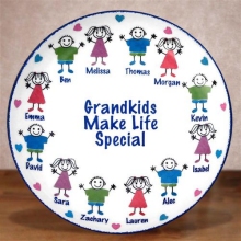 Grandkids Make Life Special Personalized Keepsake Platters