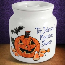 Personalized Halloween Cookie Jars