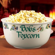 Personalized Nostalgic 4 Quart Popcorn Bowls