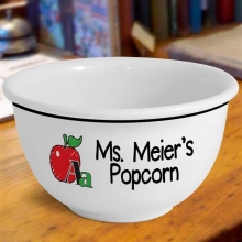 School Teacher Icons Personalized 1 Quart Snack Bowls