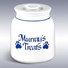 Paw Prints Personalized Pet Treat Jars
