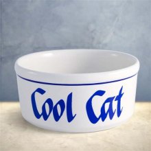Cool Cat Ceramic 5" Cat Food Bowls