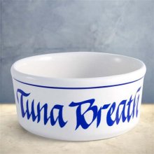 Tuna Breath Ceramic 5" Cat Food Bowls