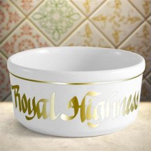 24 kt Royal Highness Ceramic 5" Cat Food Bowls