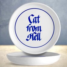 Cat from Hell Cat Food Dish