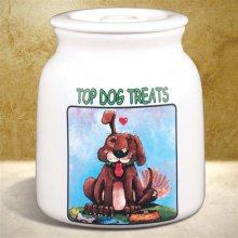 Gary Patterson Top Dog Dog Treats Jars