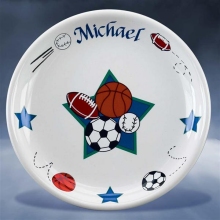 Personalized All Star Sports 8" Ceramic Plates