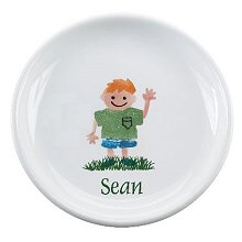 Personalized 8" Boys Ceramic Plate