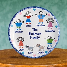 Personalized Porcelain Family Heirloom Keepsake Plates