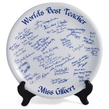 Celebration Signature Plate with Personalized Messages