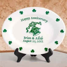Personalized Irish Anniversary Keepsake Plates
