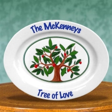 Family Tree of Love Personalized Keepsake Platters