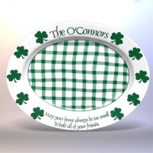 Irish Blessings Personalized Serving Platters