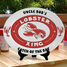 Personalized Oval Lobster Platters