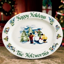 Nostalgic 13" Stoneware Personalized Serving Platters