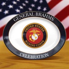 U.S. Marine Corps Personalized Stoneware Serving Platters