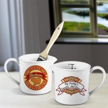 Personalized Pit Barbecue 4 Cup BBQ Sauce Pot