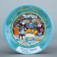 Flavia's Personalized Porcelain Birthday Plates