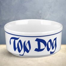 Top Dog 5" Small Ceramic Dog Bowls