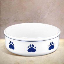 Paw Prints Large 9.5" Dog Bowls
