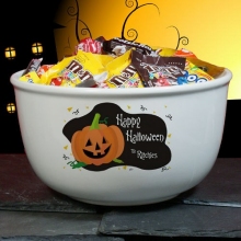 Happy Halloween Personalized Ceramic Candy Bowls
