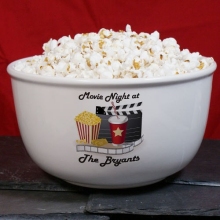 Personalized Movie Night Ceramic Bowls